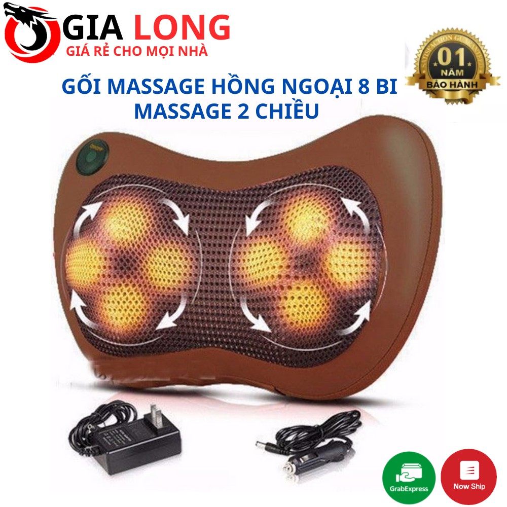 Gối Massage Hồng Ngoại 8 Bi Mát Xa Cao Cấp Nhật Bản, Lựa Chọn Tốt Nhất Cho Sức Khoẻ Của Bạn Và Gia Đình