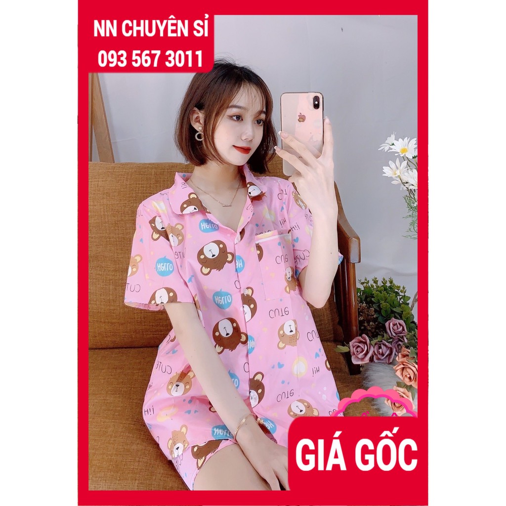 ĐỒ BỘ PIJAMA ĐÙI IN HÌNH HOẠT HÌNH ⚡ẢNH THẬT CHỤP TẠI SHOP⚡ ĐỒ BỘ ĐÙI IN HÌNH BKT187 ⚡ ĐỒ BỘ MẶC NHÀ ⚡ ĐỒ BỘ HÌNH GẤU