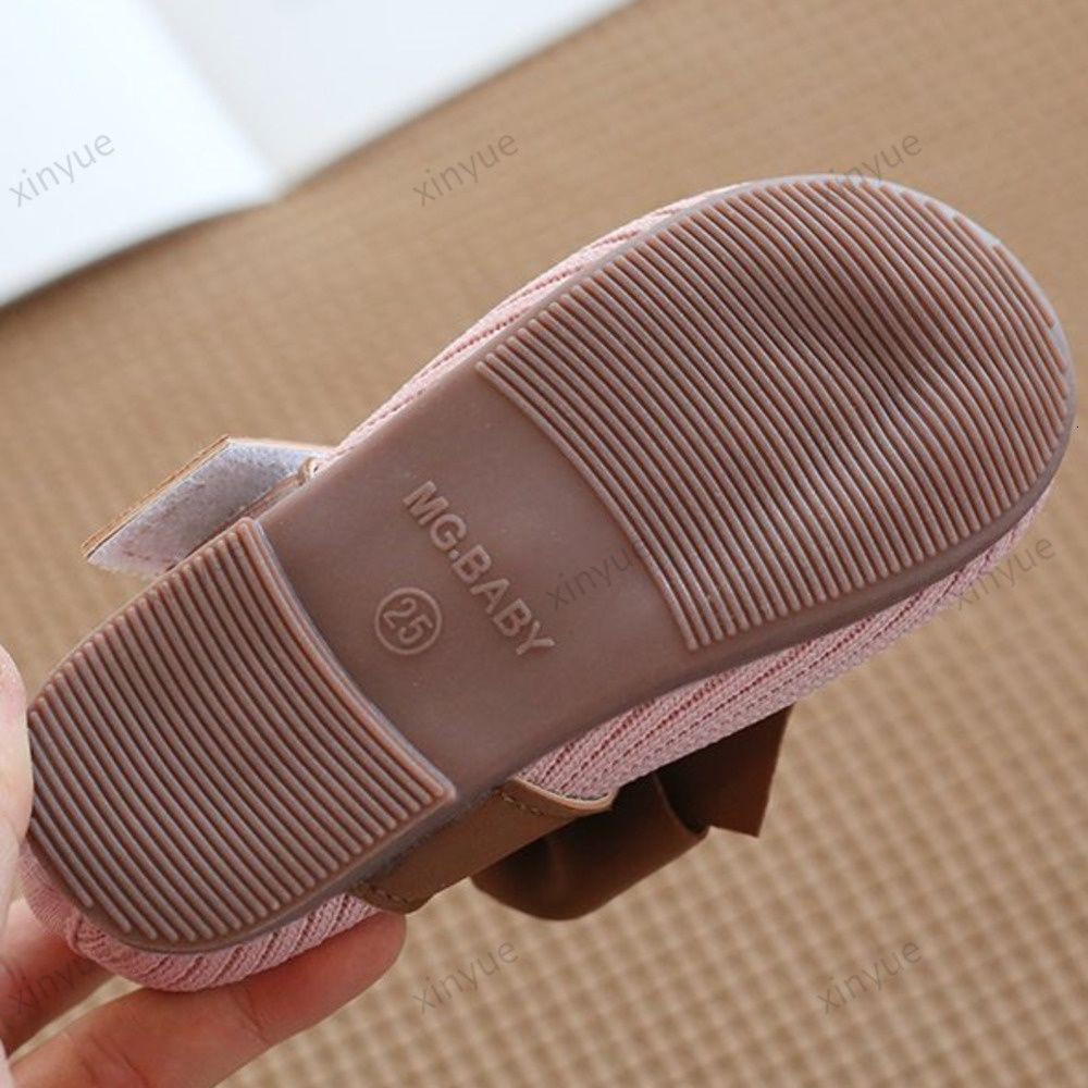 Fashion Girls' Cute Bow Breathable Fabric Slip-on Flat Shoes (2-6 Years Old) Soft Sole Light Weight Kids Shoes/Con gái của giày dép