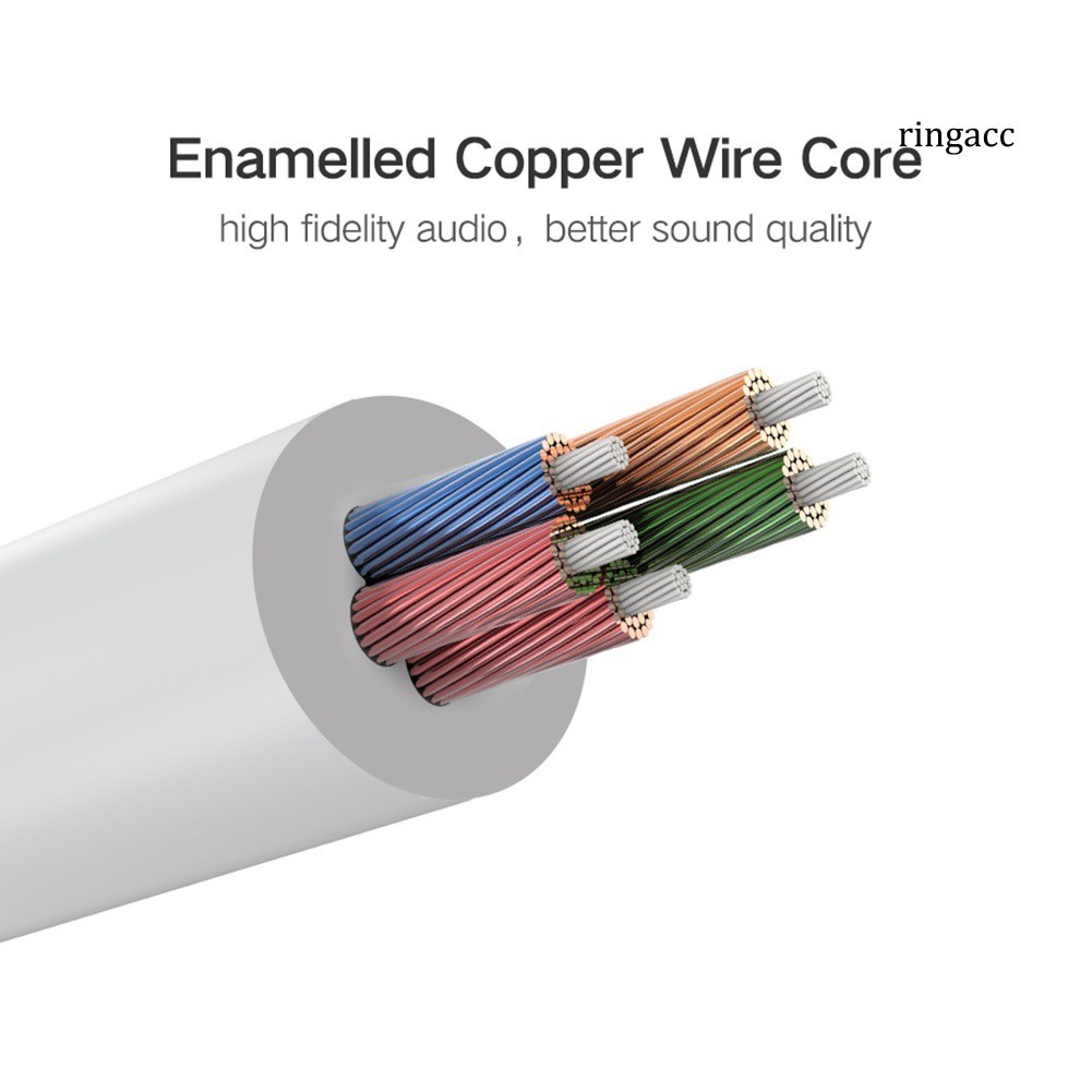 Cáp Chia 1 Cổng Âm Thanh Ra 2 Cổng Jack 3.5mm Tiện Dụng