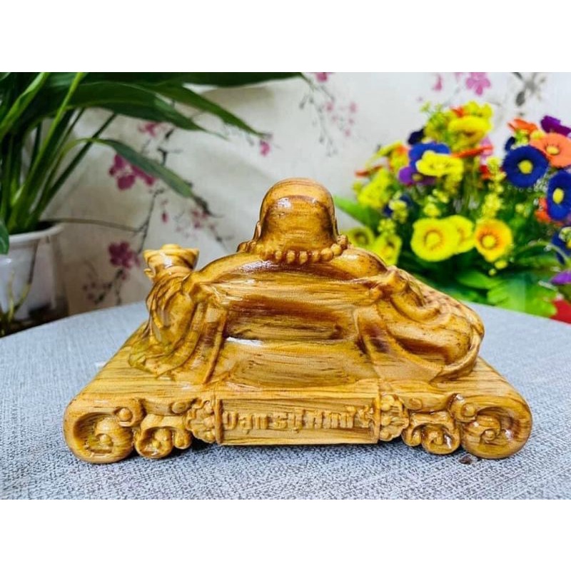 Tượng phật di lặc vạn sự như ý gỗ huyết long