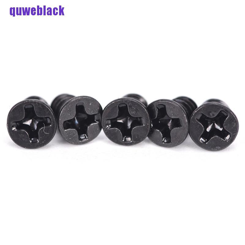 quweblack 100PCS 3.5” Hard Drive HDD Tray Computer Chassis Hard Disk Black Screw For PC LYG