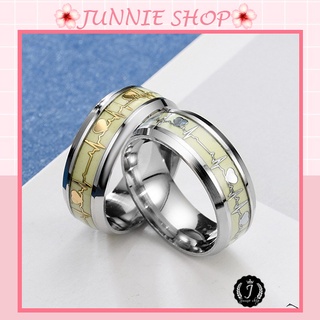 Nhẫn Nam Dạ Quang Phát Sáng Trong Đêm Chất Liệu Titan Cực Đẹp DC61