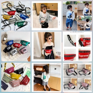 (LOẠI 1 - KHÓA KÉO BẢN TO) Túi bao tử in chữ đeo chéo Quảng Châu cho bé trai, bóp - ví đi chơi, du lịch.