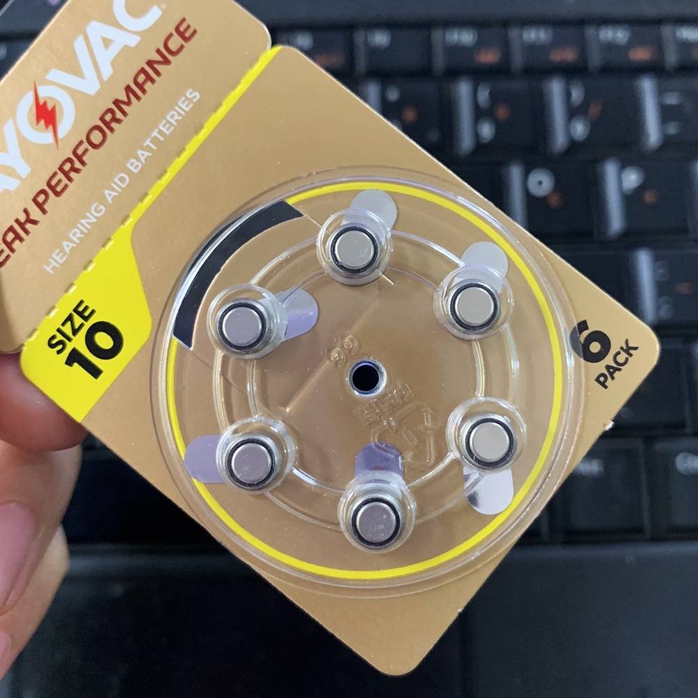 Pin Máy Trợ Thính PR536, size 10 Rayovac Chính Hãng  an toàn cho thiết bị và người sử dụng