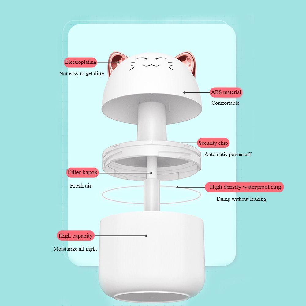 Máy Phun Sương Tạo Ẩm Không Khí Có Đèn Nhiều Màu Sắc Để Bàn Mới