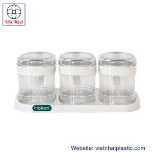 Bộ 3 lọ gia vị Hokori Việt Nhật 2936 cực đẹp