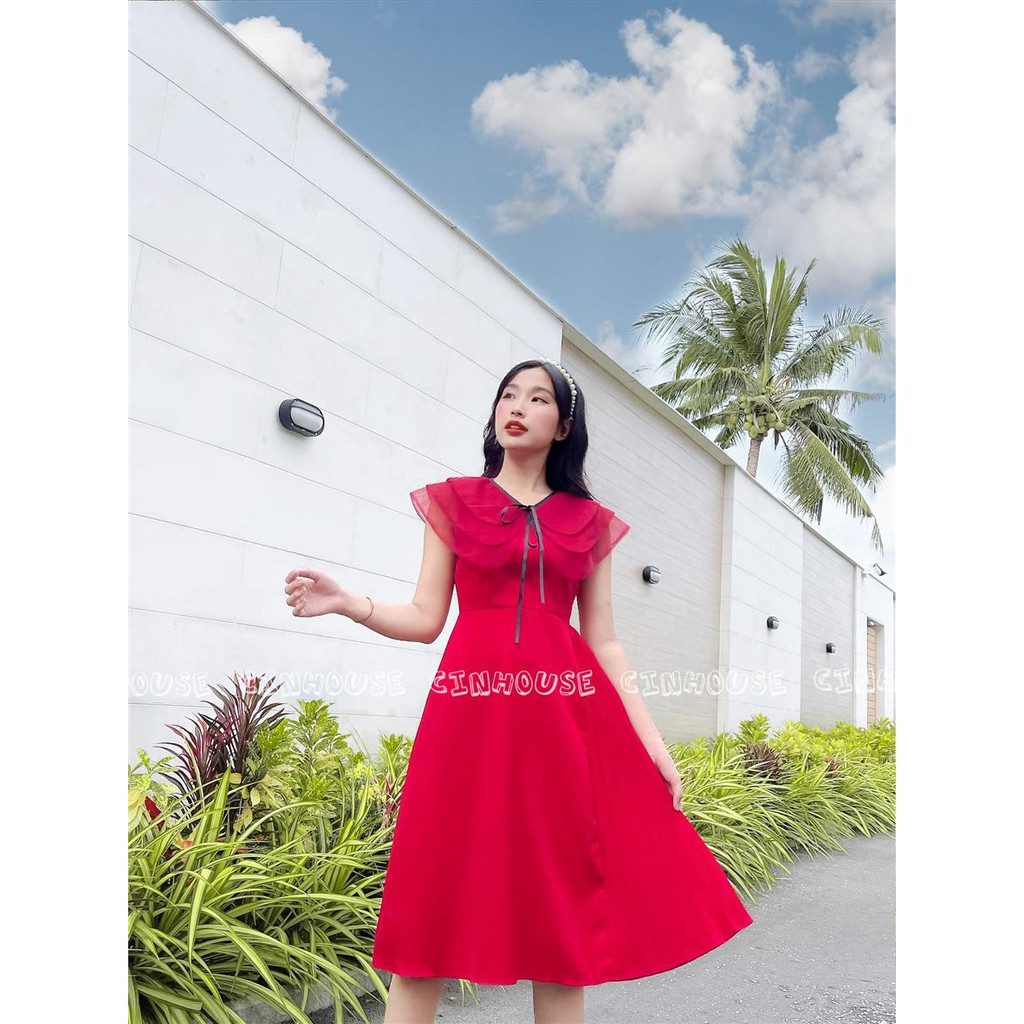 Đầm thiết kế Kasa 0902 dập ly sang trọng Cin House