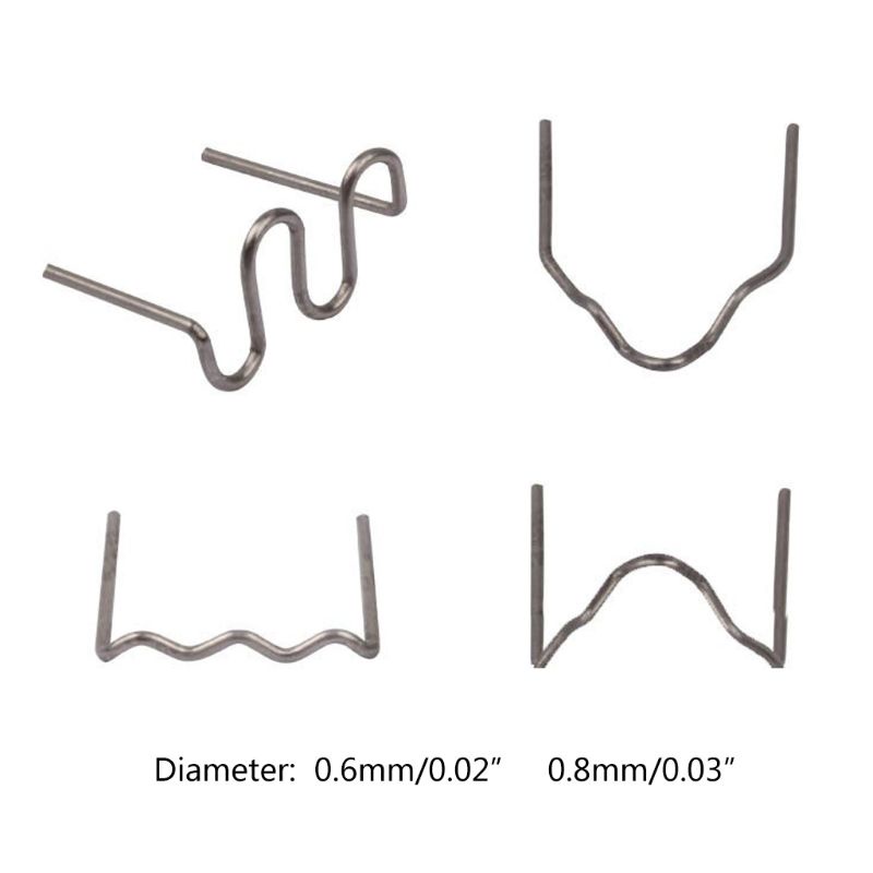 Set 600 Kẹp Bấm 0.6/0.8mm Bằng Nhựa Chuyên Dụng Cho Máy Hàn Nhựa