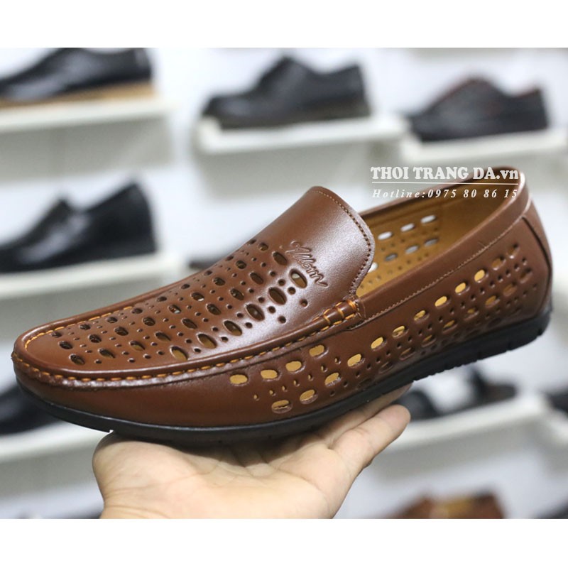 Giày da lười đục lỗ GL93