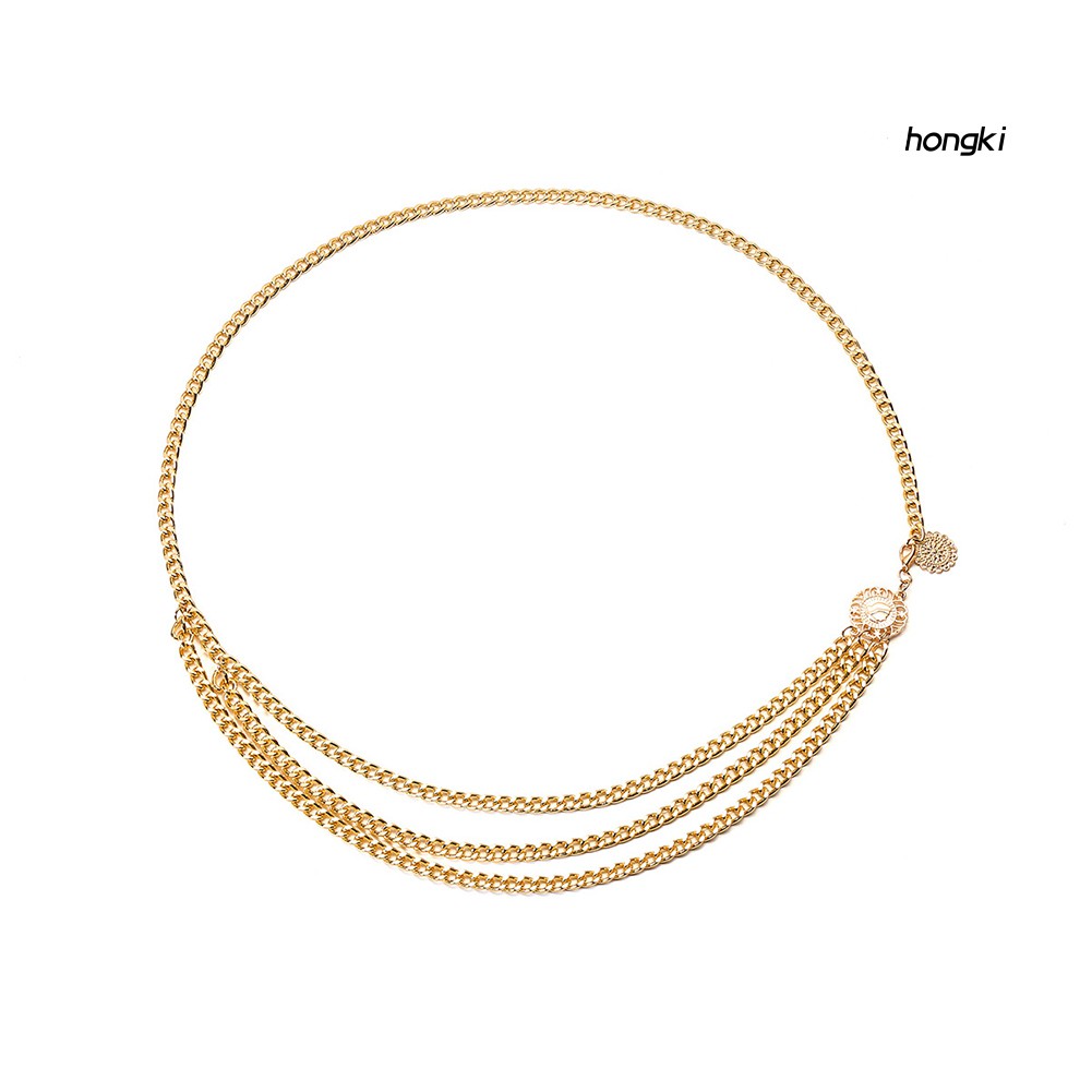 Dây mắt xích đeo hông nhiều lớp thời trang sành điệu cho nữ