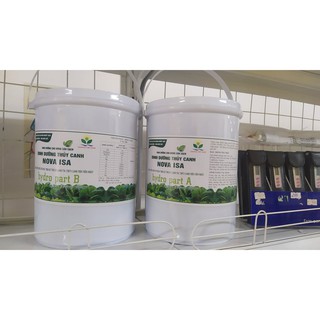 Dinh dưỡng thủy canh Nova Isa -20 dạng bột hộp to(pha được 12l A +12l B cốt đậm đặc)