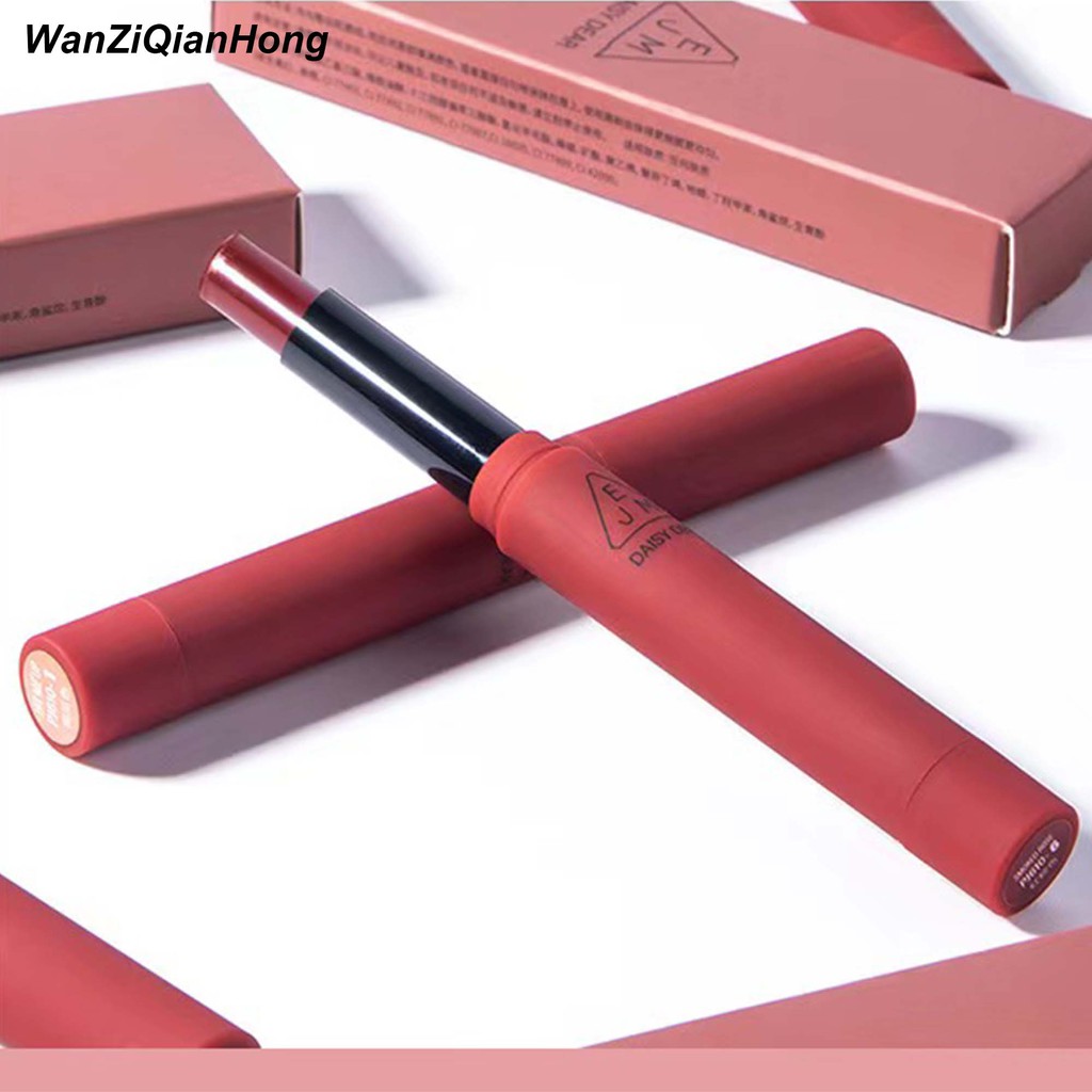 Son lì Matte lipstick Red nốt ruồi nhung dưỡng ẩm lâu trôi không thấm nước Son bóng Hàn Quốc 6 màu lipstick lip gloss South Korea 6 color