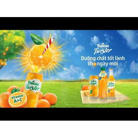 [Hoả tốc]6 lon nước cam ép Twister Tropicana 320ml