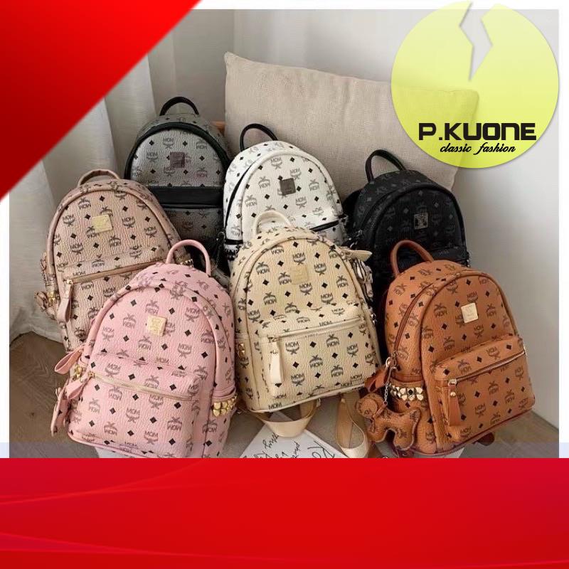 balo MCM đủ màu kèm tag size 32x 28, chất đẹp dầy dặn video ảnh thật của shop