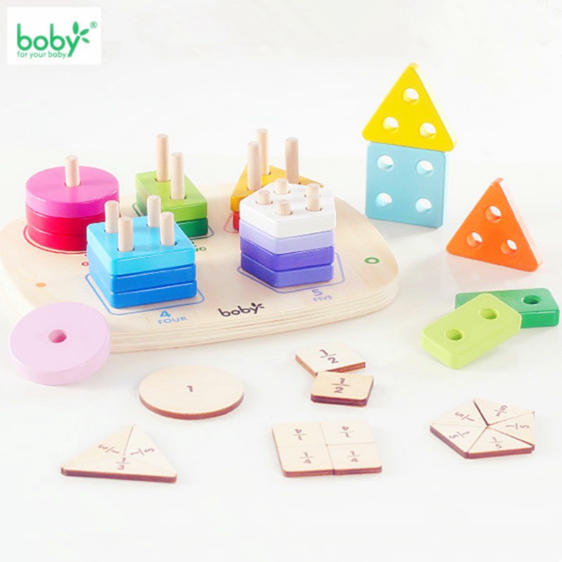 Đồ chơi montessori xếp khối hình cho bé - Đồ chơi trẻ em MH: 9000000277