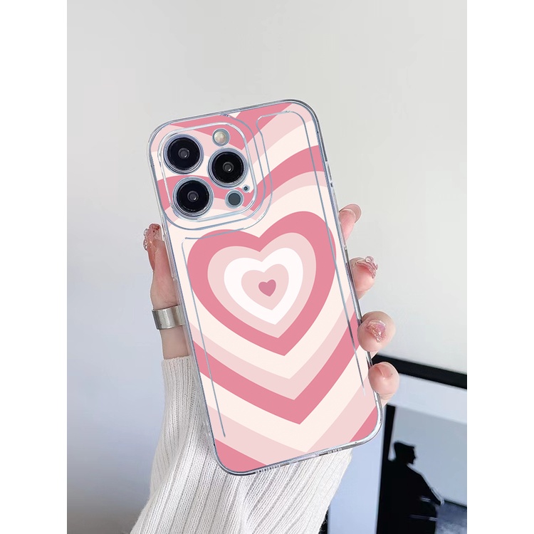 Ốp Điện Thoại TPU Gel Đệm Khí Chống Rơi Hình Vuông / Trái Tim Màu Trong Suốt Samsung Galaxy S22 Plus Note 20 Ultra 10 S21 FE S20