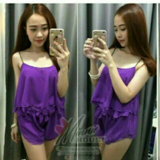 Set đồ bộ voan 2 dây