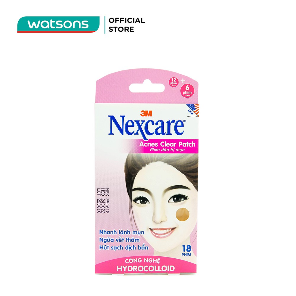 Phim Dán Giảm Mụn Nexcare Acnes Clear Pactch 18 Phim