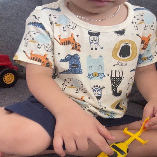 Đồ bộ bé trai chất cotton siêu mát 0 - 4 tuổi | Bộ đồ cotton cho bé 7-15kg giá tốt