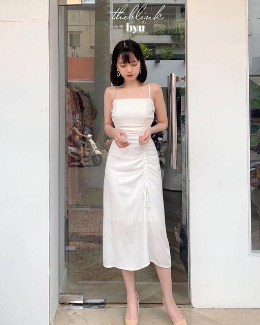 [VIDEO THẬT ] ĐẦM MIDI RÚT HÔNG KÈM 2 MÀU SIÊU SANG 🌸HÀNG SẴN | BigBuy360 - bigbuy360.vn