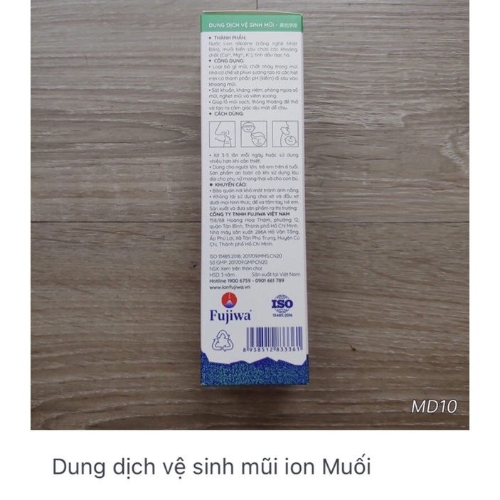 Dung dịch vệ sinh mũi ION MUỐi