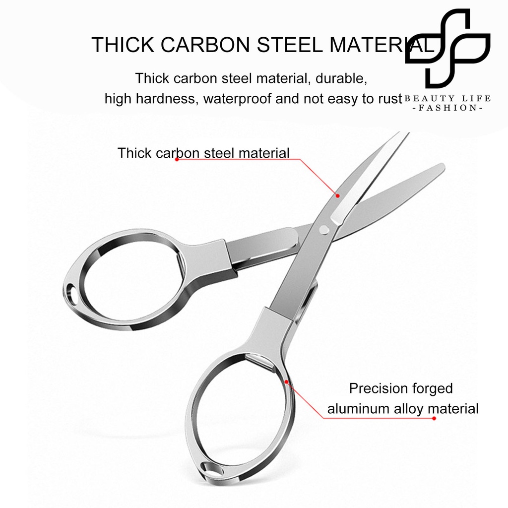 Kéo câu cá mini bằng thép carbon phối ABS/hợp kim nhôm thiết kế gấp gọn tiện lợi