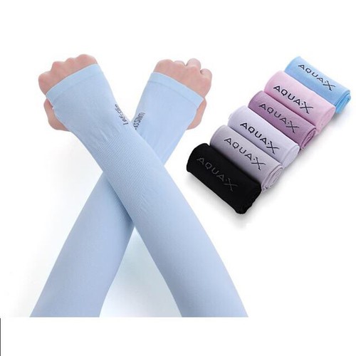 Bao găng tay nam nữ chống nắng uv, dầu, bụi bẩn mồ hôi Aqua Slim xỏ ngón thun lạnh đi phượt lái xe đá banh bóng thể thao