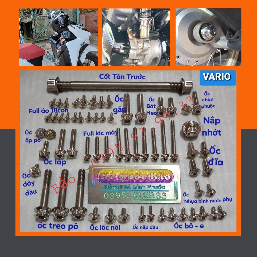 Salaya TBT : Full Ốc Vairo 150 Từ Dàn Chân Tới Dàn Áo Bảo Hành Trọn Đời