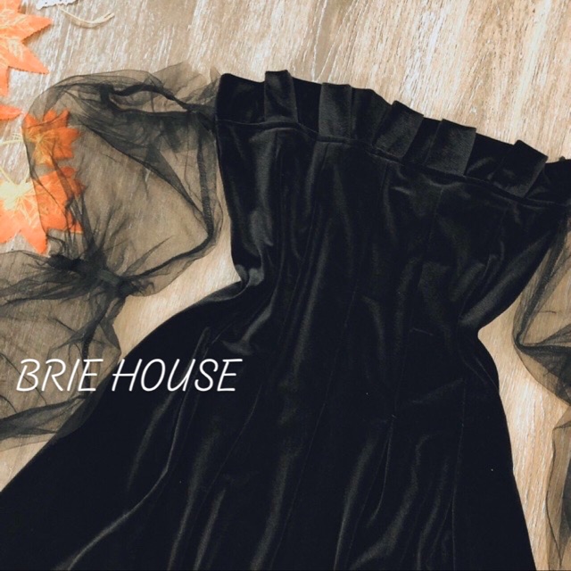 [Sale] Đầm phối tay lưới đen | BigBuy360 - bigbuy360.vn