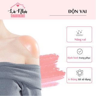 Bộ 2 miếng độn vai, đệm vai silicon mềm giúp nâng vai, định hình trang phục