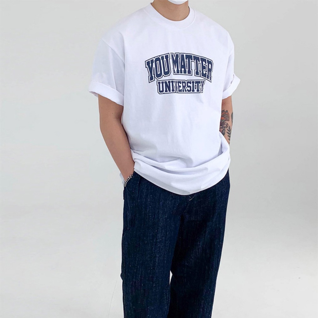 Áo Phông Hè Cổ Tròn YOU MATTER Cotton Mềm Mịn Thoáng Mát Hoạt Động Thoải Mái