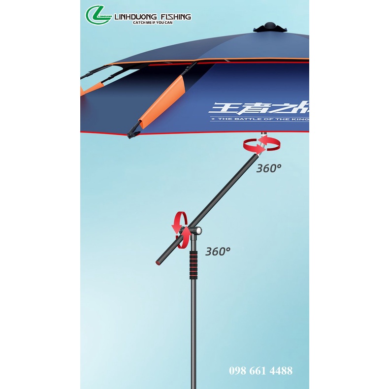 Ô câu cá MC 2 tầng xoay 360