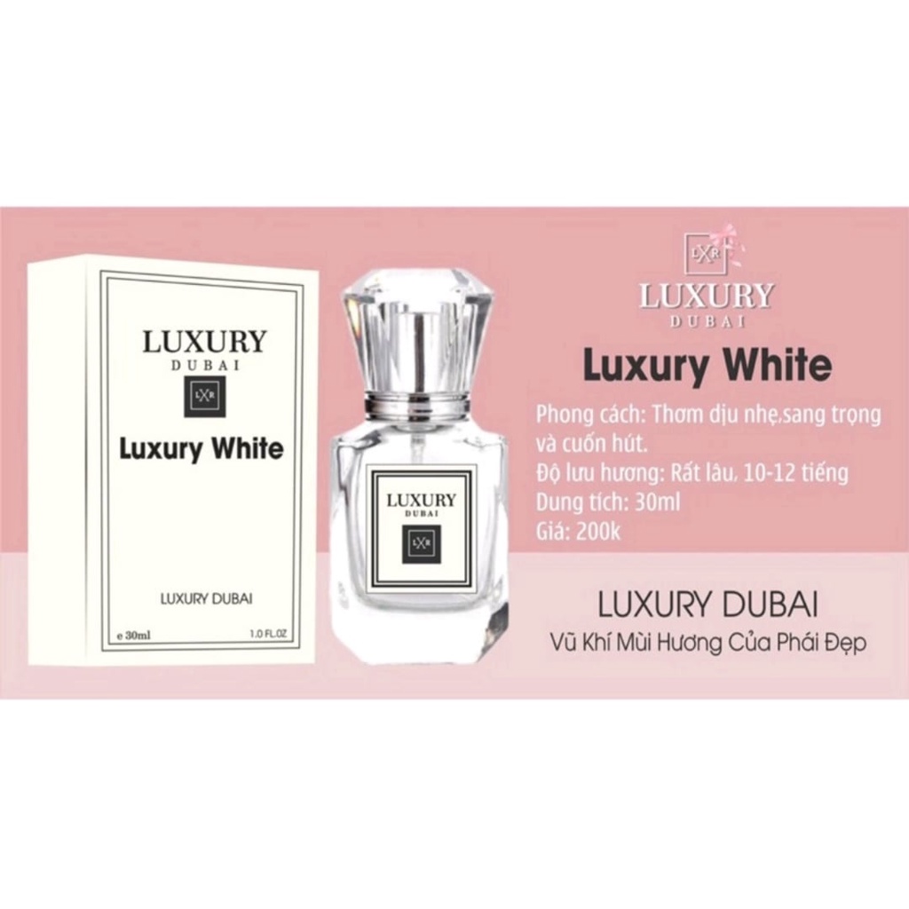 Nước hoa Luxury Dubai nữ