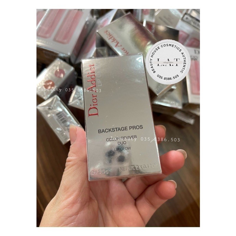 Set son dưỡng dior lip grow sẵn màu 001, 004 ( 3,5g) | BigBuy360 - bigbuy360.vn