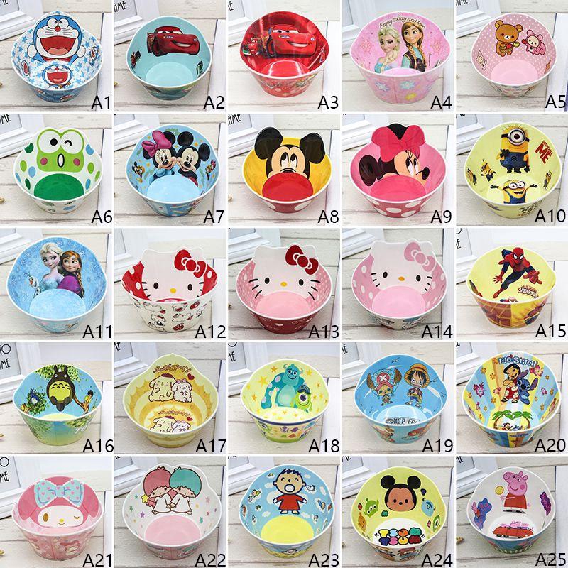 Bát ăn cho bé in họa tiết hoạt hình Disney dễ thương thiết kế chống rơi