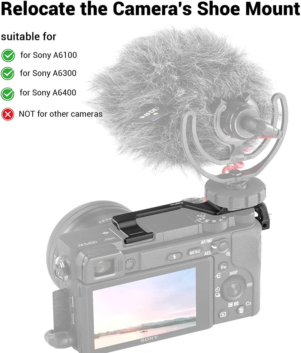 SMALLRIG Phụ Kiện Chuyển Đổi Cho Sony A6100 / A6300 / A6400 Jach2317