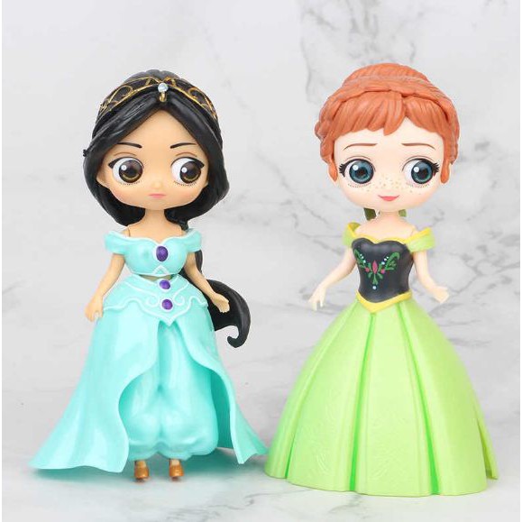 BÚP BÊ ELSA  KÈM VÁY THAY,ÁO CHOÀNG, CÁNH TIÊN, ĐỒ CHƠI BÚP BÊ SIZE TO - BỘ 6 BÚP BÊ DISNEY + 12 VÁY THAY ĐỔI