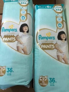Bỉm quần Pampers nội địa Nhật M48/L38/XL36