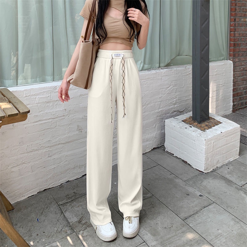 COZOKC Quần COZOKC lưng cao ống suông rộng thời trang cá tính dễ phối đồ