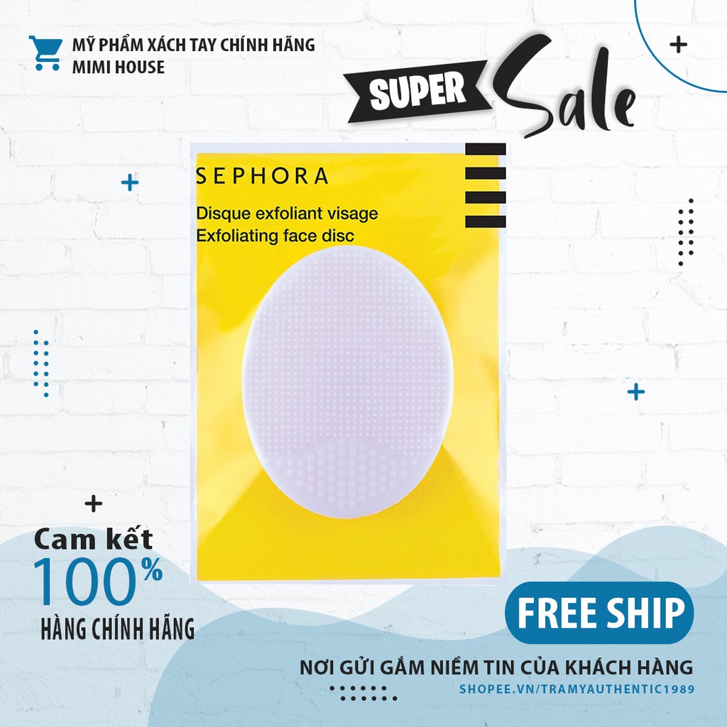 [CHUẨN PHÁP]Miếng Rửa Mặt Sephora Silicon Pháp