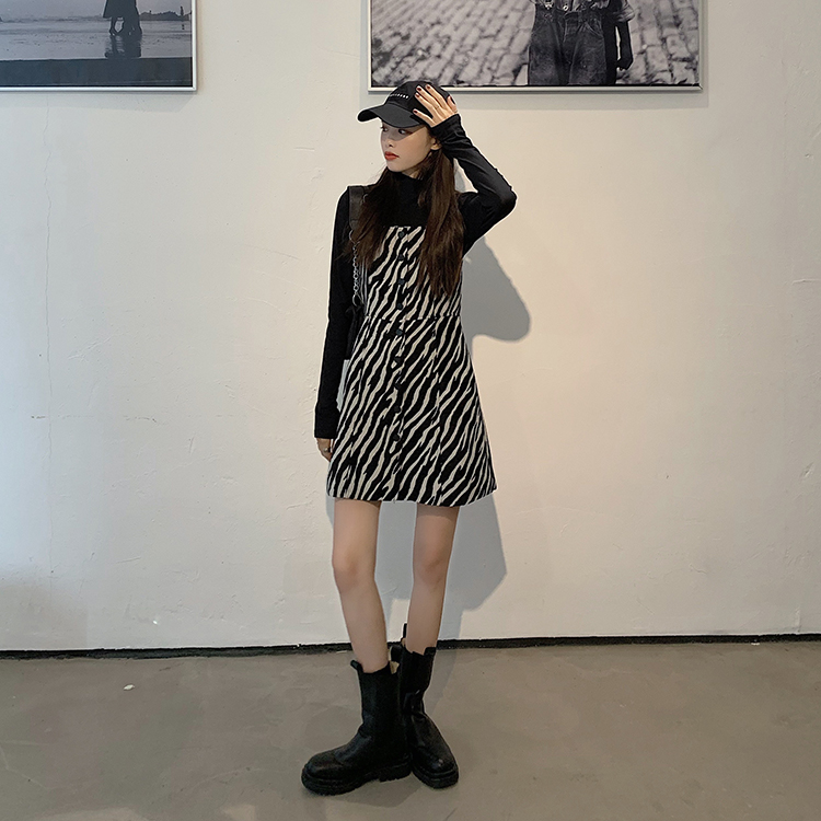 Xiaozhainv Đầm yếm mini dễ phối đồ thời trang xinh xắn trẻ trung cho nữ | BigBuy360 - bigbuy360.vn