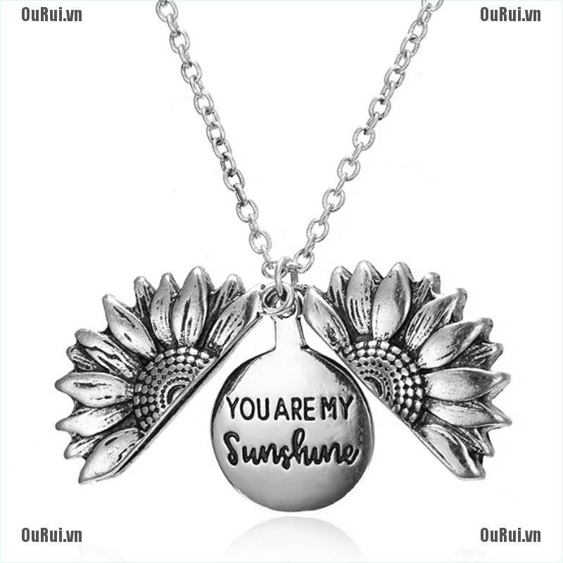 Vòng cổ Mặt Hình Hoa Hướng Dương Mở Khóa Thời Trang