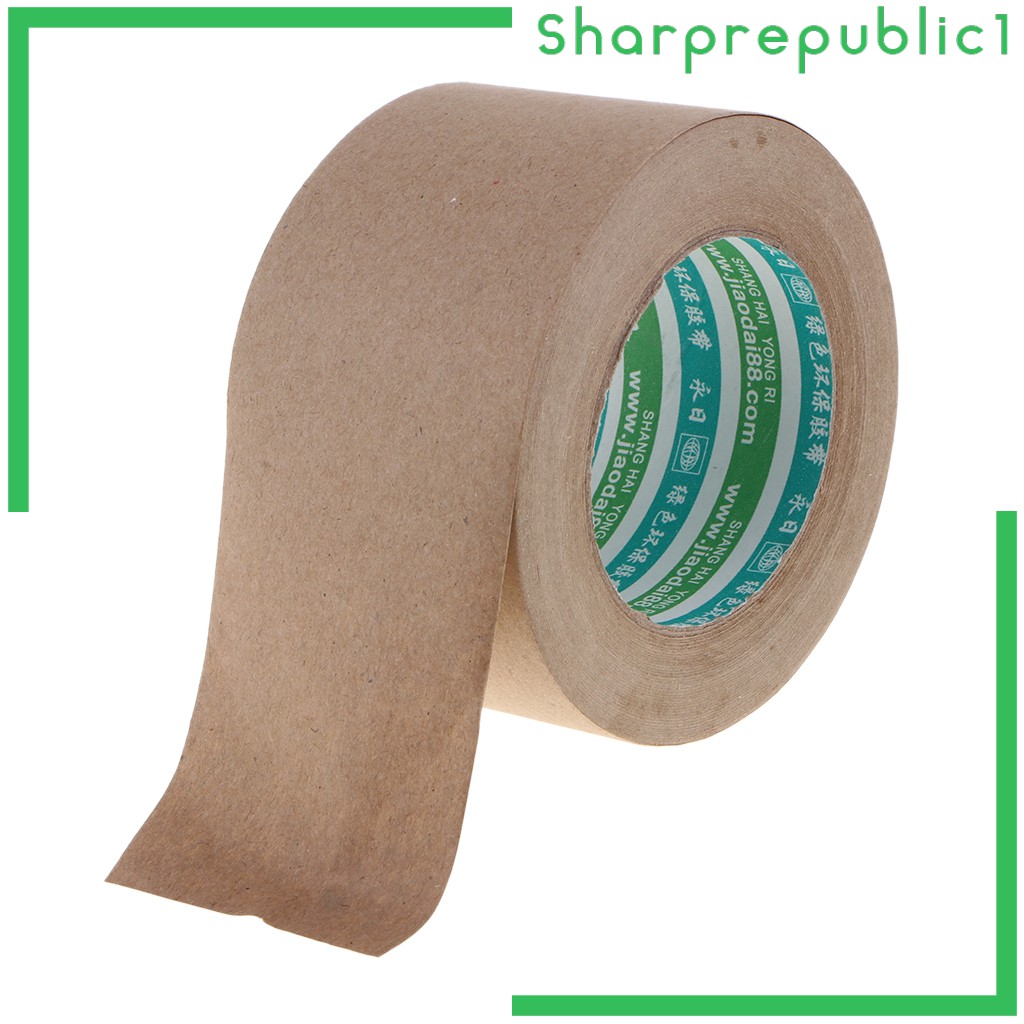 50m  Water Activated Kraft Paper Tape 36mm Width for Box Packaging and Sealing Commercial Quality, Courier Always Use