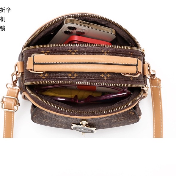 Túi xách nữ thời trang khóa phụ kiện mèo xinh xắn đeo chéo 252