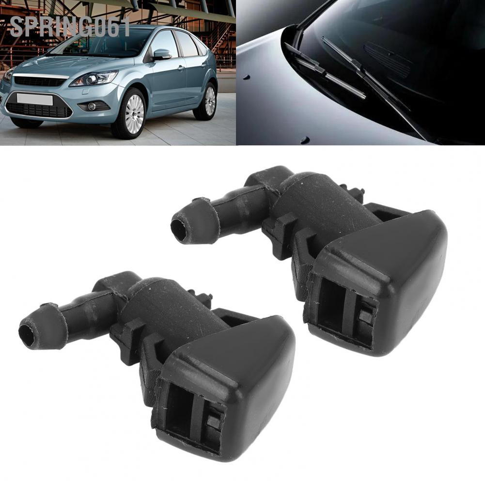 Spring061 1 Pair Front Windshield Washer Nozzle 8S4Z17603AA Windscreen Spray Jet Replacement for Ford Focus 2008‑2010