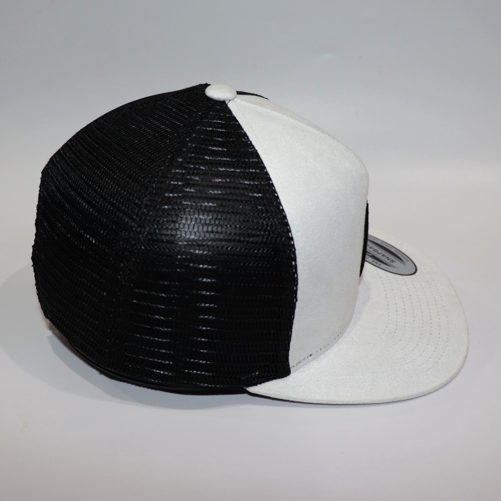 Nón NHS Snapback Trắng Lưới Đen Logo Giọt Nước Nix004.