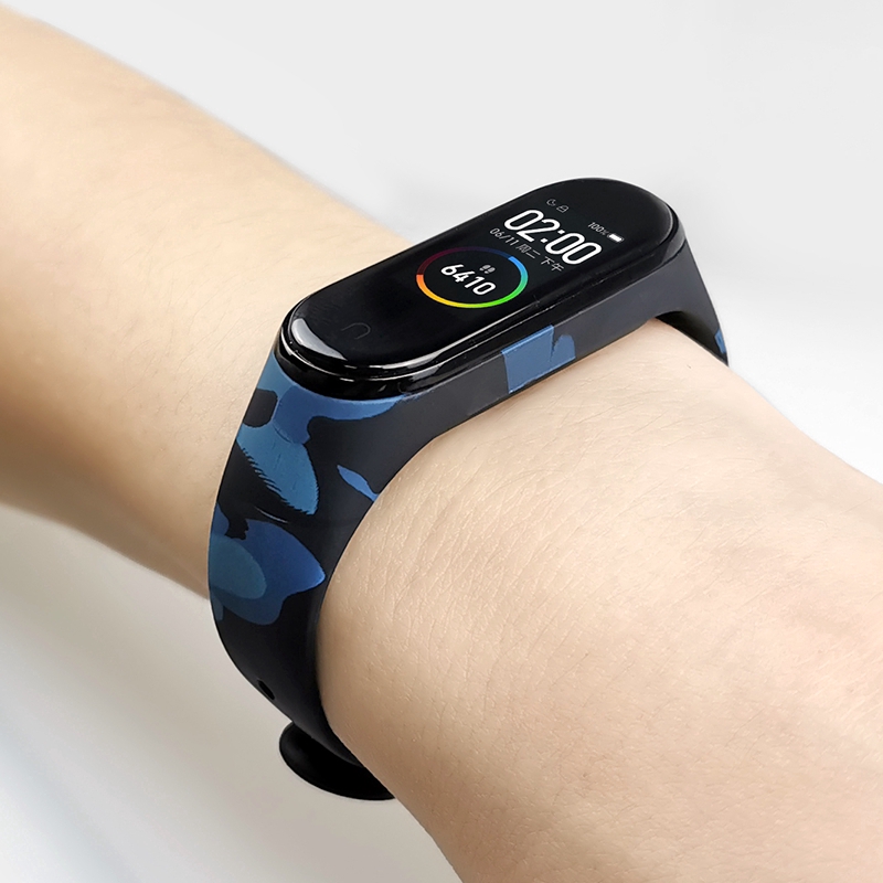 Dây đeo silicone thay thế thời trang dành cho vòng đeo tay thông minh Xiaomi Mi Band 4 3