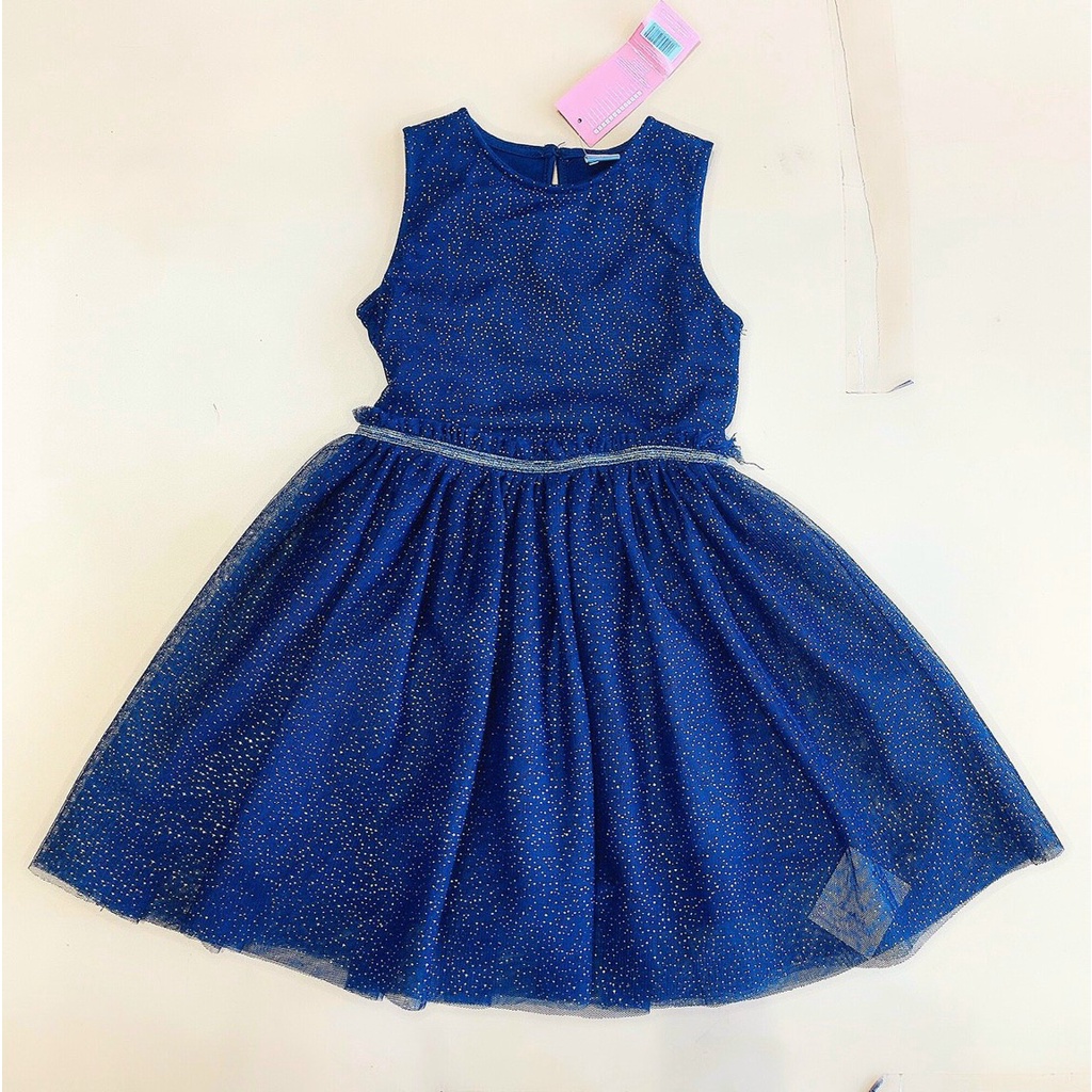 Đầm ánh sao công chúa xanh navy Little Girl