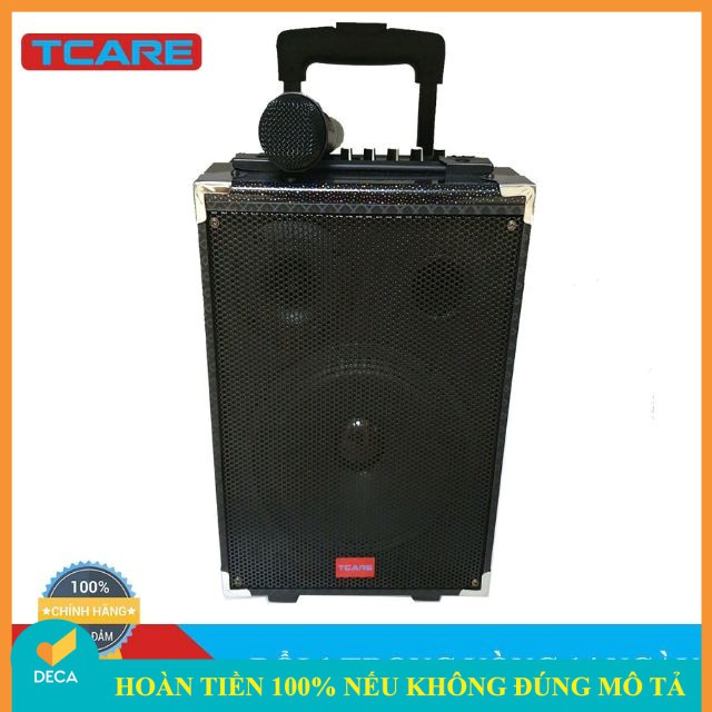 Deca - Loa kéo hát Karaoke di động Vỏ gỗ Tcare Z8 - Kèm 01 Micro